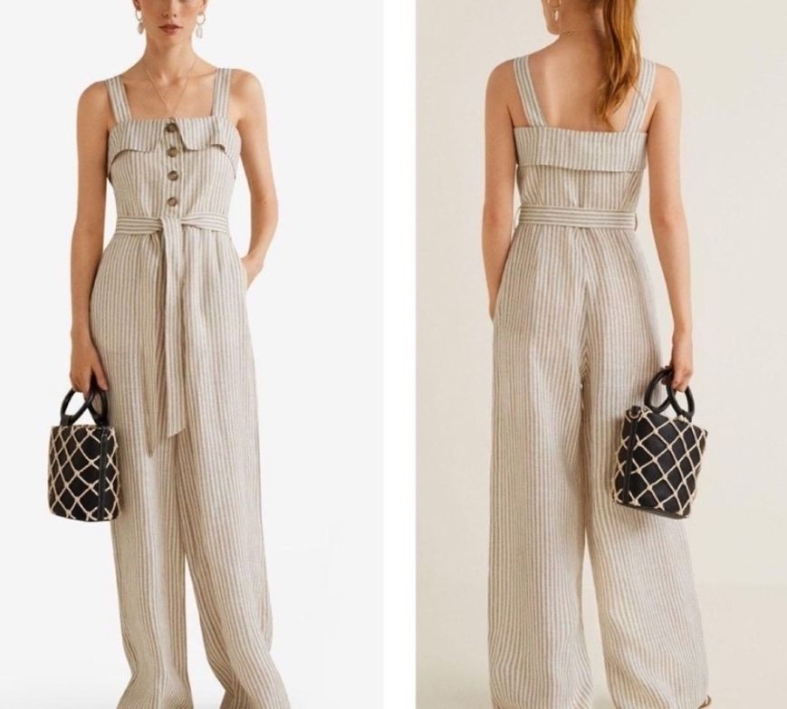 Mango Tute: MANGO Jumpsuit aus 100% Leinen Grösse S – Usato da Sevelen venduto da sweet-sinems 1
