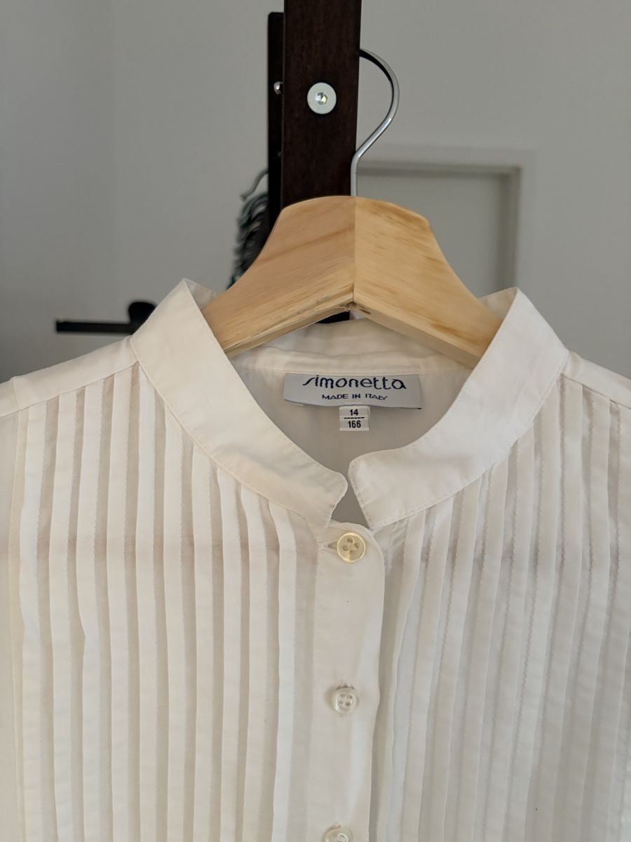 Camicette: Camicia Simonetta bianca maniche corte come nuova – Usato da Adliswil venduto da bea_w2wq 1
