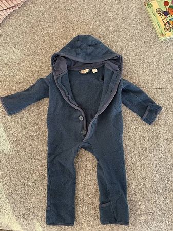 Walkoverall in dunkelblau Baby Grösse 86