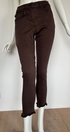 PAMELA HENSON Jeans braun CINQ CUT Stretch – EU 36
