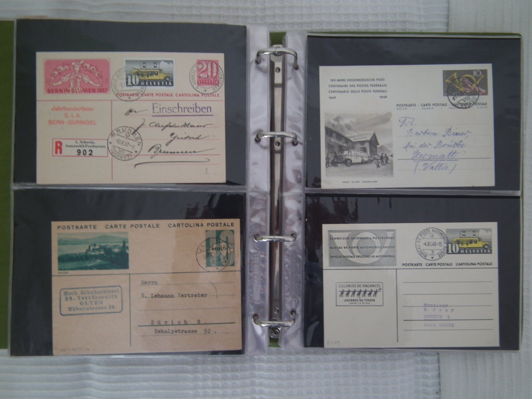 Tutti i francobolli: Album Schweiz, Briefe, Karten, Postkarten  schöne Sammlung – Usato da Kriens venduto da WULLU99 7