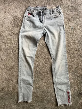 Mädchen Jeans hellblau Grösse 152 Skinny Fit