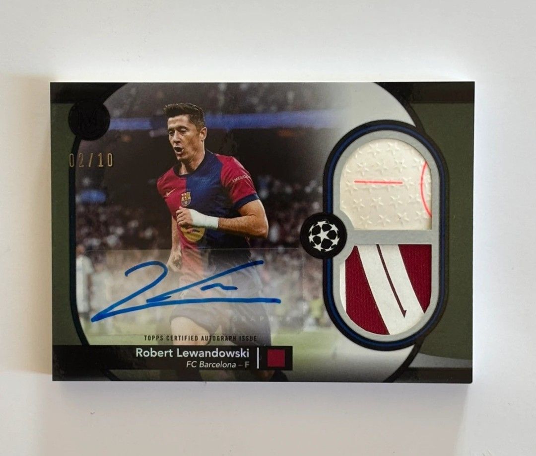 Carte Robert Lewandowski Topps Auto Relic 02/10 FCB (Neu (gemäss ...