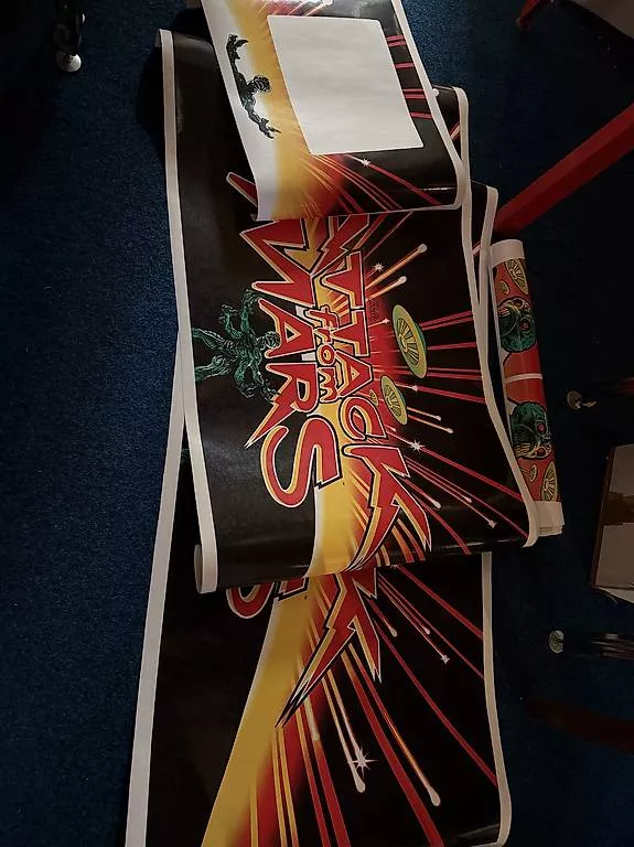 Flipper: Flipperkasten decals "Attack from Mars" – Usato da Rothenburg venduto da churchst 1