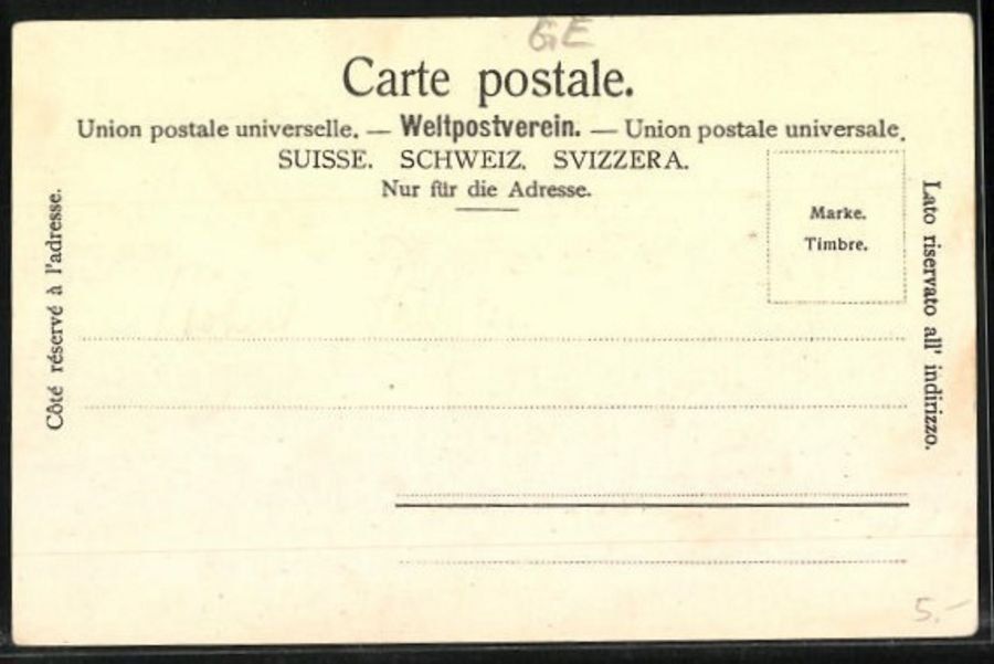 Cartoline postali: Genève, Place Cornavin et la Gare vers 1900 – Usato da Frauenfeld venduto da POML 1