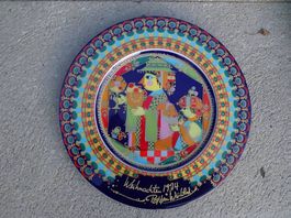 Rosenthal Weihnachtsteller von Björn Wiinblad