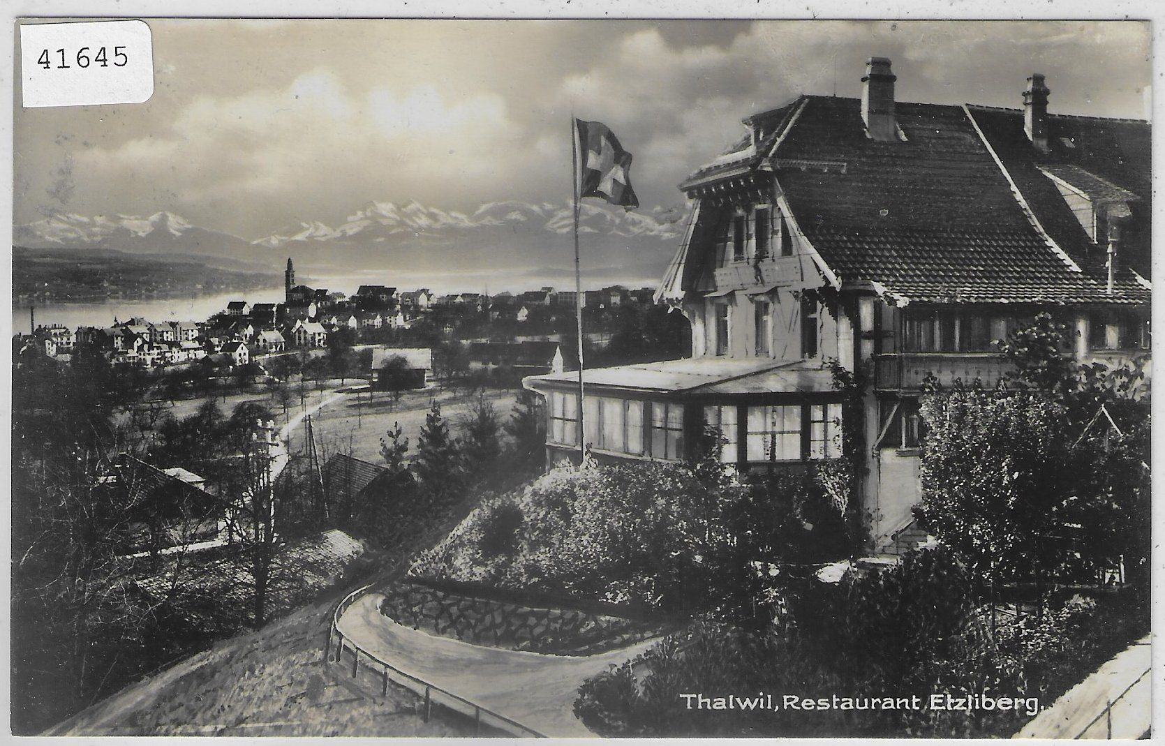 Cartoline postali: Thalwil - Restaurant Etzliberg – Usato da Ettingen venduto da Kartenplanet