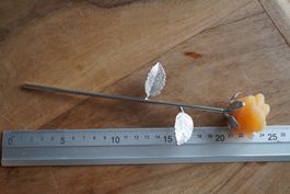 Rose   23cm  mit Gelben Calcit Wunderschön