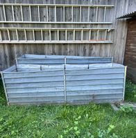 Hochbeet Metall verzinkt 240x80x77/45cm gebrauchter Zustand