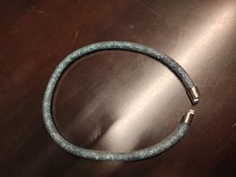 Swarovski Kette grau, neuwertig, Magnetschloss, stardust
