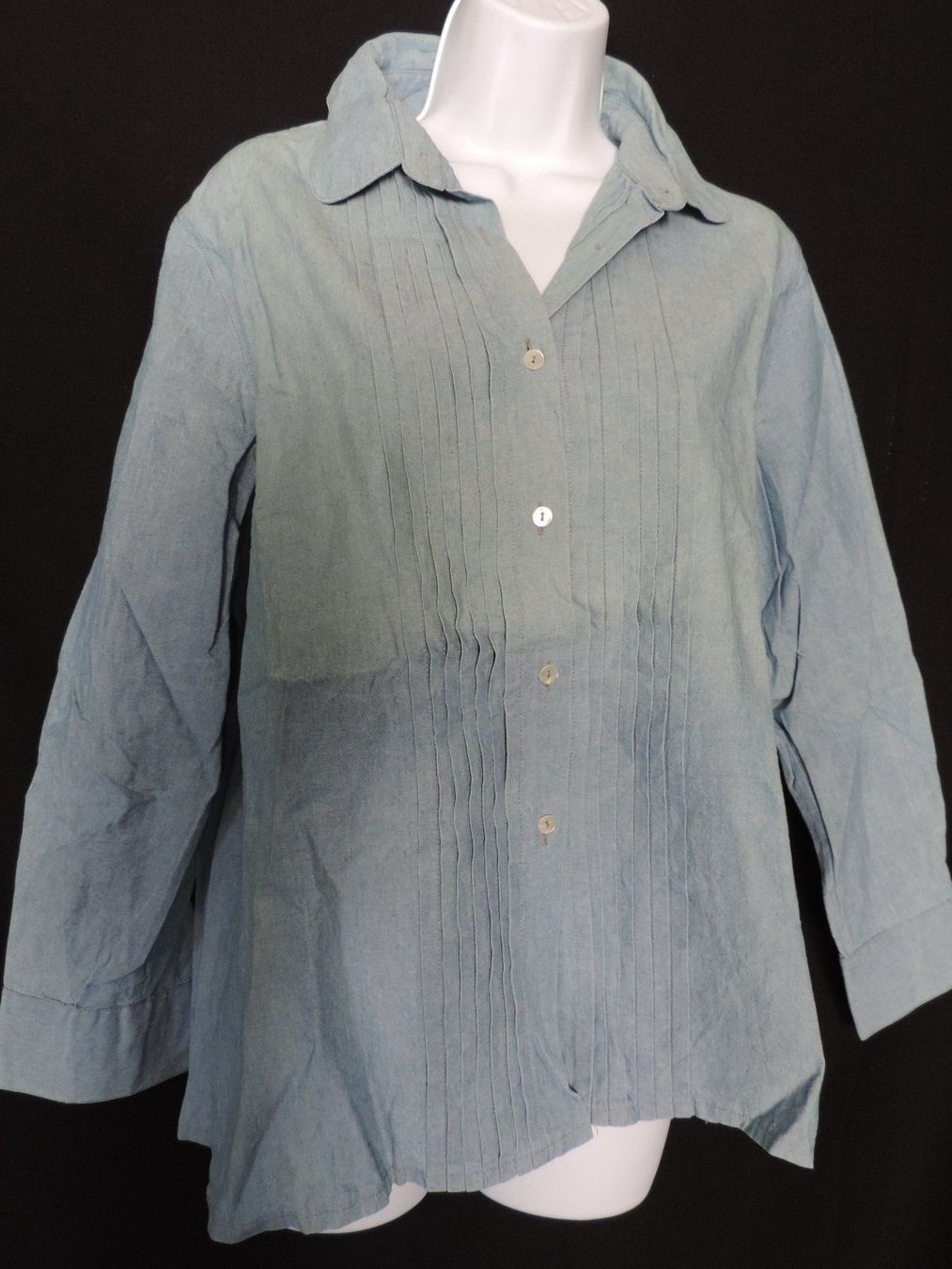 Camicette: chemise jeans bleue claire Pupa – Usato da Genève venduto da Axelle333 7