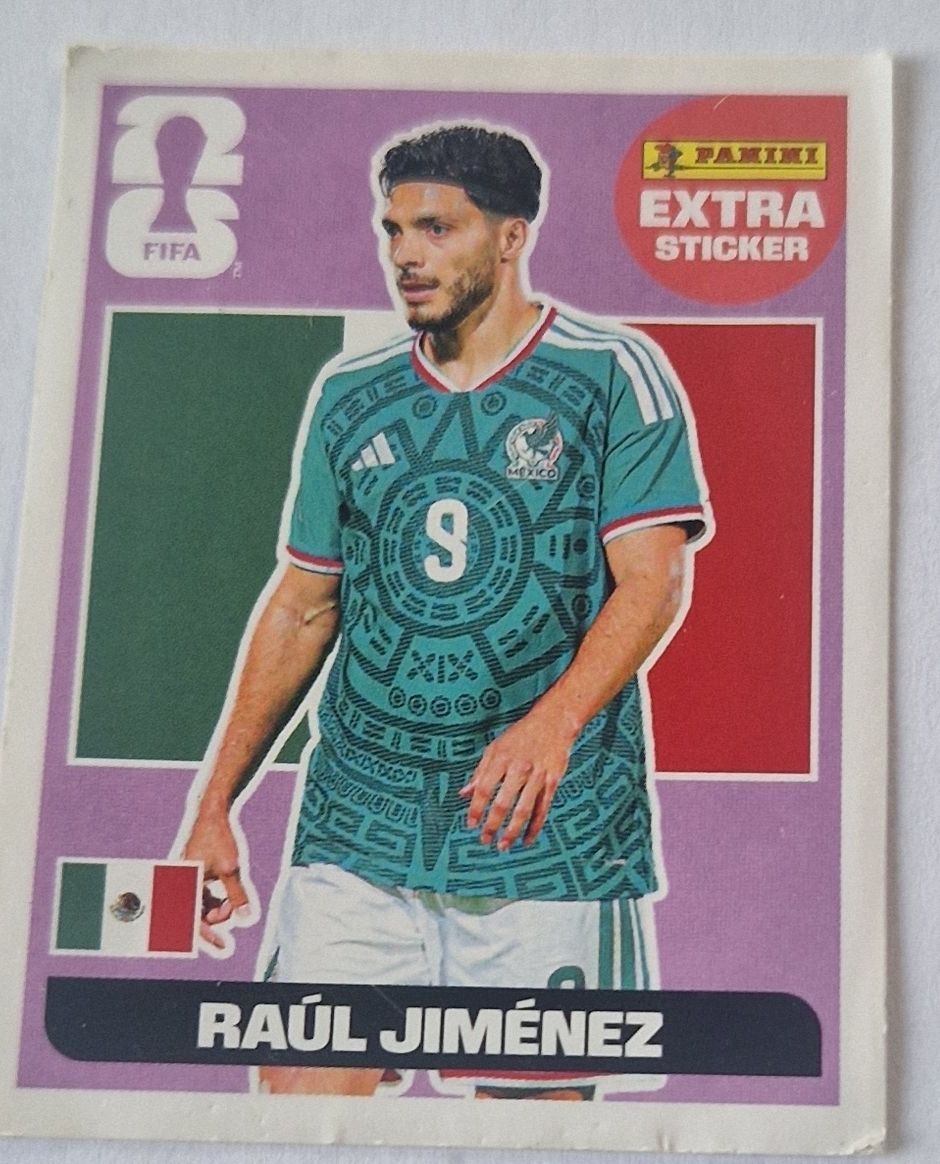 Panini Carte collezionabili: Panini Raul Jimenez Extra Sticker Mexico – Usato da Grenchen venduto da sla_dlz7