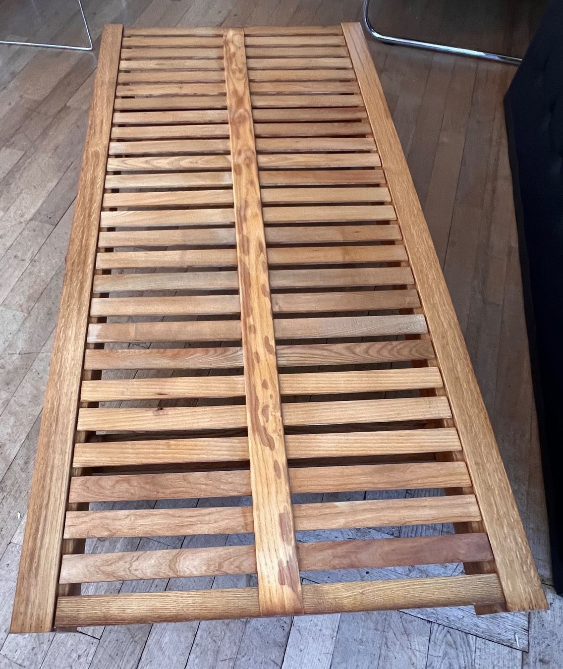 Sedie a sdraio: Werner Blaser Daybed, Mid-Century Designklassiker, Eiche – Usato da Tecknau venduto da salzberg.ch 5