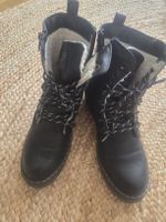 Mustang Damen Boots Stiefel mit Fell mit Fütterung 39