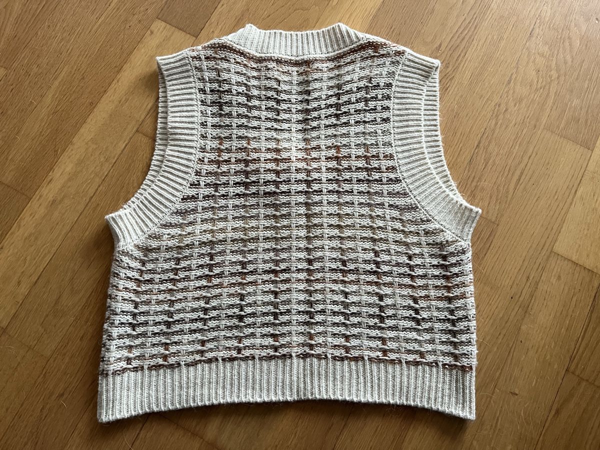Gilets & Westen: Strickweste Driver Jeans beige-braun – Gebraucht aus Mühlethurnen von a.schmutz 2