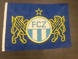 Fc Zürich Fahne signiert von allen Spielern - Saison 2015