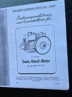 Deutz Motor MAH 914/916 Bedienungsanleitung