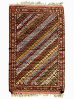Tapis SHIRVAN antique noué à la main laine 1920. 200x117 cm