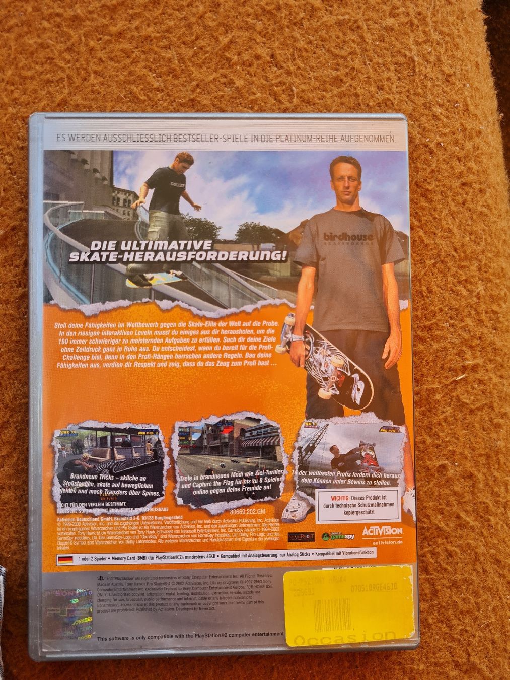 Giochi: Tony Hawk's Pro Skater 4 PS2 Platinum Edition – Usato da Münsingen venduto da Cuci31 2
