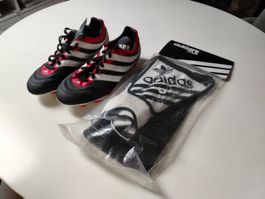 Vintage Adidas TRX Firm Ground und Schienbeinschoner