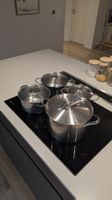 4-teiliges Topfset Edelstahl –2× Silit + 1× Fissler + 1 SIGG
