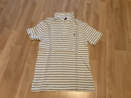 Polo Ralph Lauren Poloshirt gestreift weiss blau M(10/12)