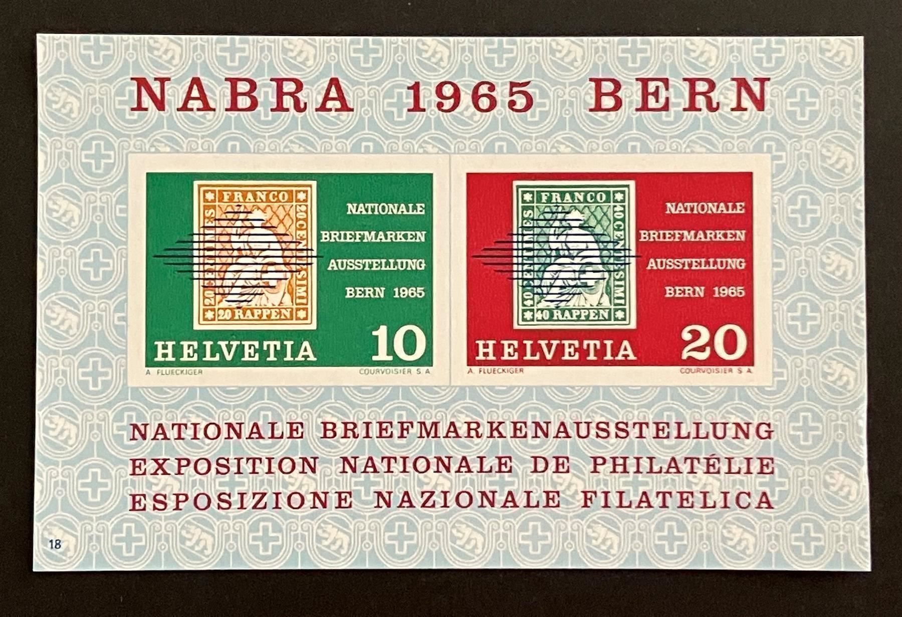 Tutti i francobolli: BLOCK NABRA 1965** – Nuovo (secondo la descrizione) da Oberwil BL venduto da SALOB