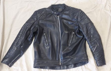 Veste cuire Vintage "Lewis", année ~1980 taille UK 46 (2XL)