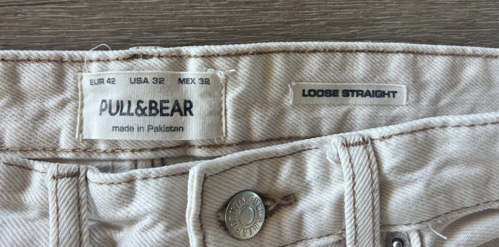 Pull&Bear Jeans: Pull & Bear Jeans beige – Grösse 42 – Gebraucht aus Schnottwil von lo2426 1