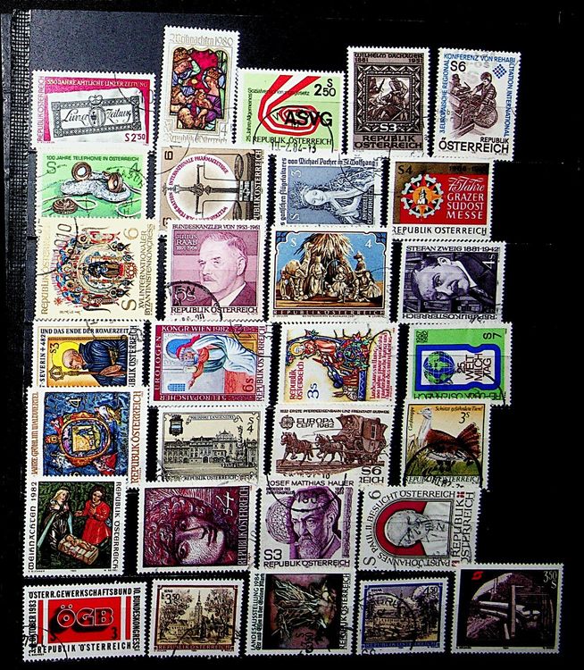 Timbre collectionneur Autriche Avant 38 oblitérés timbres d'Europe