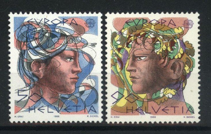 Alle Briefmarken: 1986, Europa** – Gebraucht aus Willisau von Vollstempel