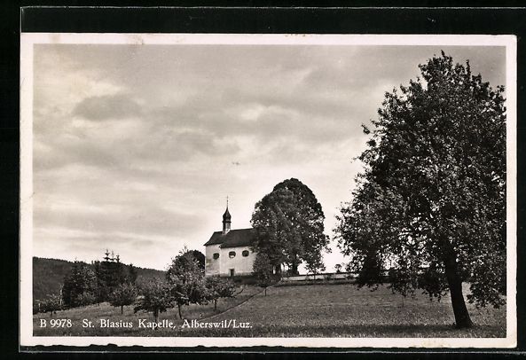 Cartoline postali: AK Alberswil, St. Blasius Kapelle – Usato da Berlin venduto da bartko-reher