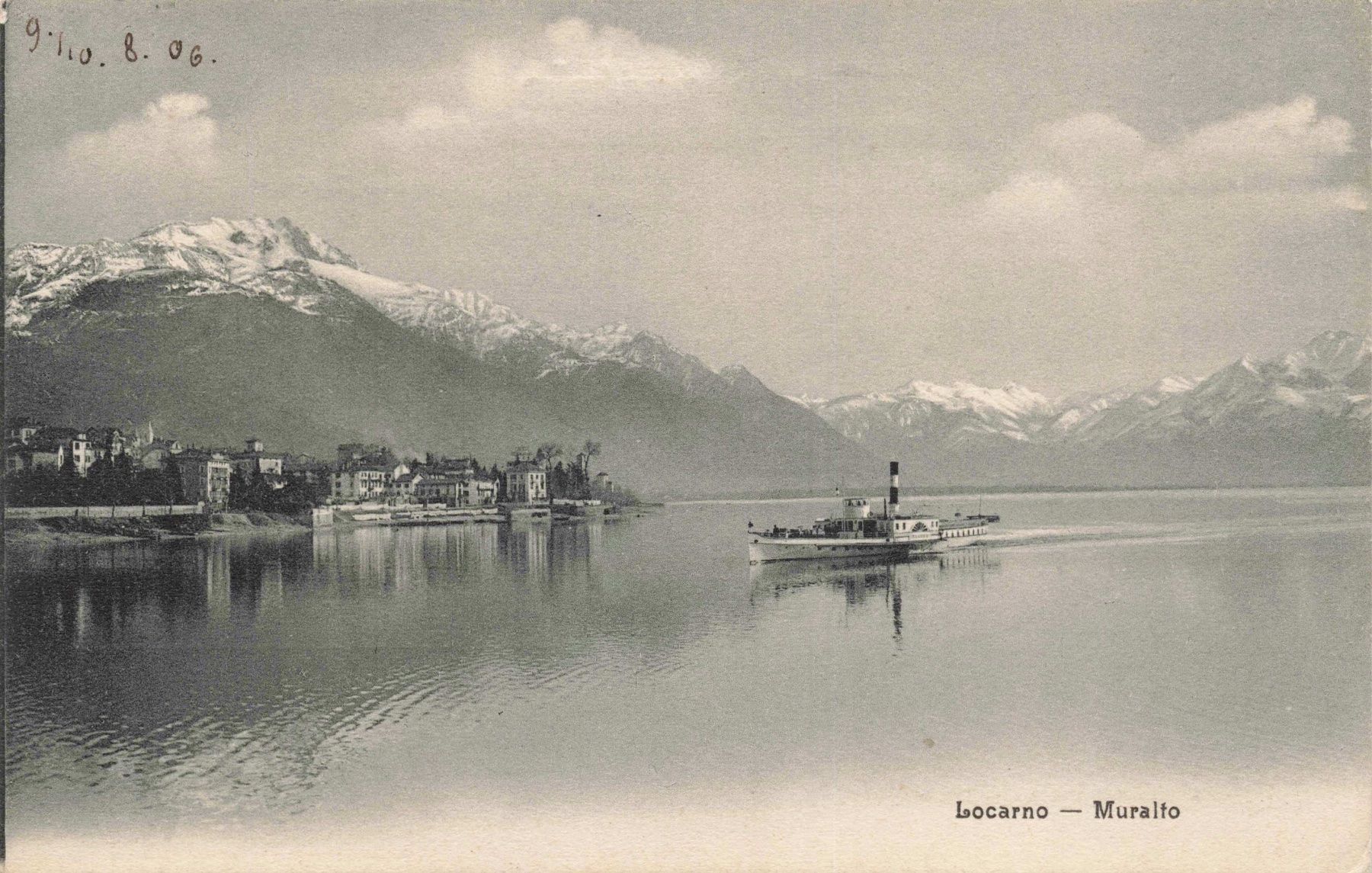 Ansichtskarten: Locarno Muralto Battello boot – Gebraucht aus Biasca von Blenio71