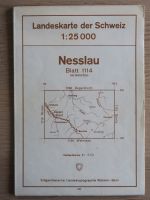 Landeskarte 1:25000 – 1114 Nesslau