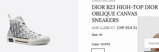 Dior Herrenschuhe: Sneakers Christian Dior . 38 – Gebraucht aus Collonges von Auganien 2