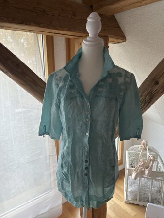 Bottega Veneta, Bluse Gr. M, Acqua,! Top Zustand