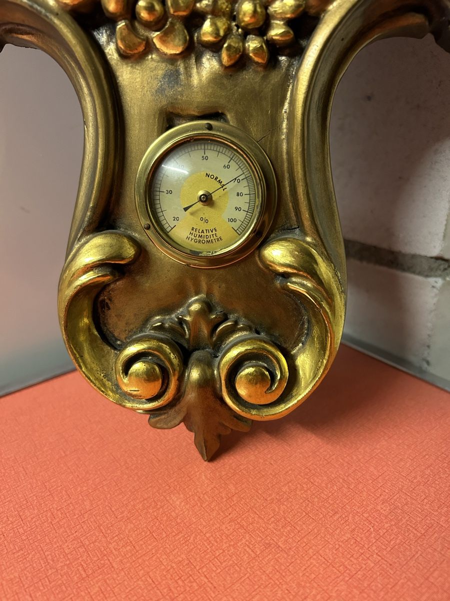 Altri elettrodomestici e apparecchi d’epoca: Antike Barometer, Thermometer, Hygrometer, Goldfarben. 50 – Usato da Lanzenhäusern venduto da vic63 3