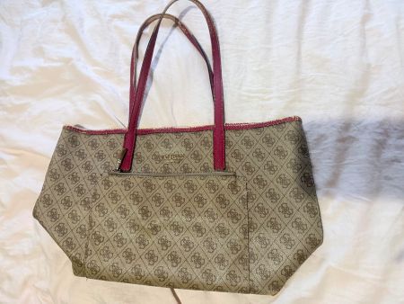 Sac cabas Guess logo beige rose bon état