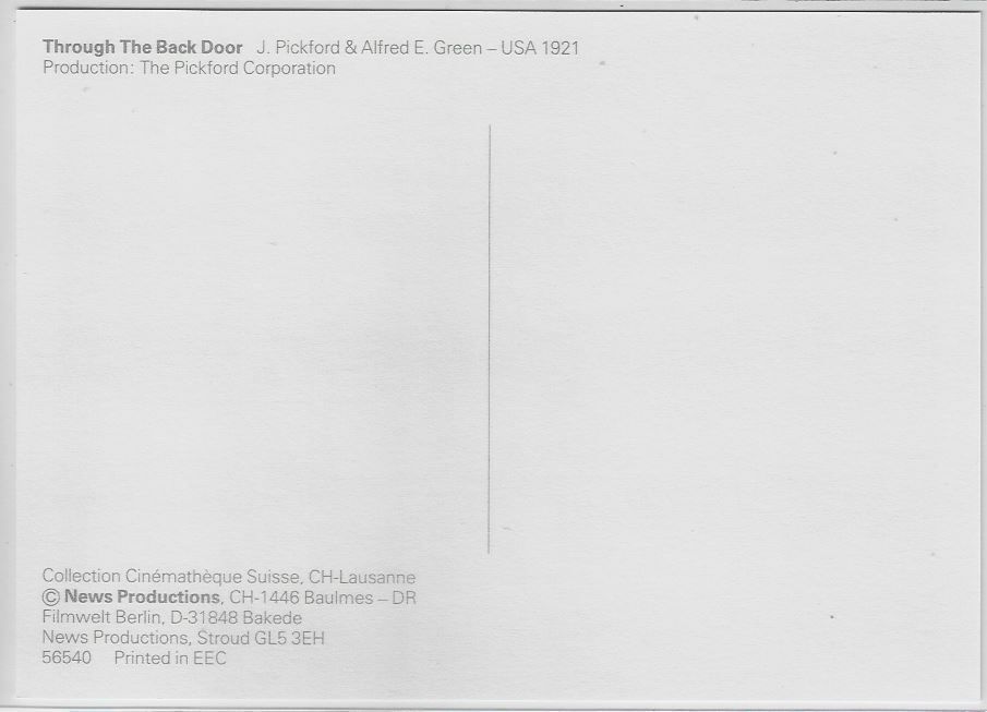 Cartoline postali: Through The Back Door - J. Pickford – Usato da Ettingen venduto da Kartenplanet 1