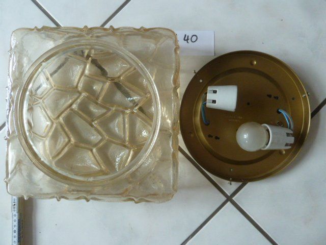 Kronleuchter & Deckenlampen: Glas Deckenlampe 28 x 28  cm(A40) – Gebraucht aus Ueken von dale02 1