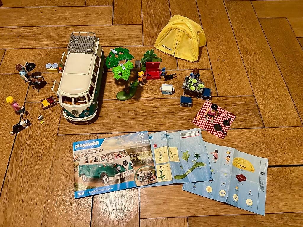 2 Sets: Playmobil 71725 VW Kombi Bulli & 70089 Camping (Gebraucht) in ...