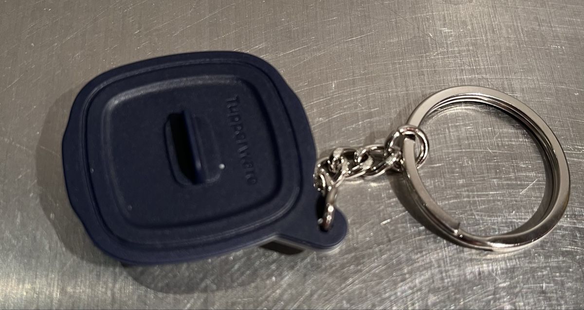 Portachiavi: Schlüsselanhänger Tupperware – Nuovo e nell'imballaggio originale da Adetswil venduto da Speedy-Simba