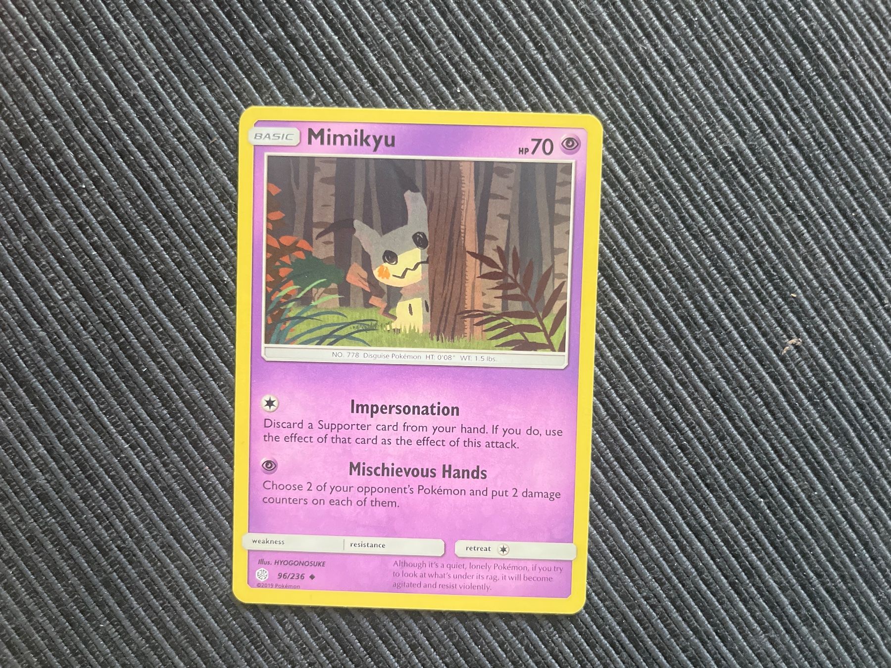 Pokémon Carte collezionabili: Pokemon Mimikyu non Holo Cosmic Eclipse Near Mint – Nuovo (secondo la descrizione) da Wabern venduto da Collectfun