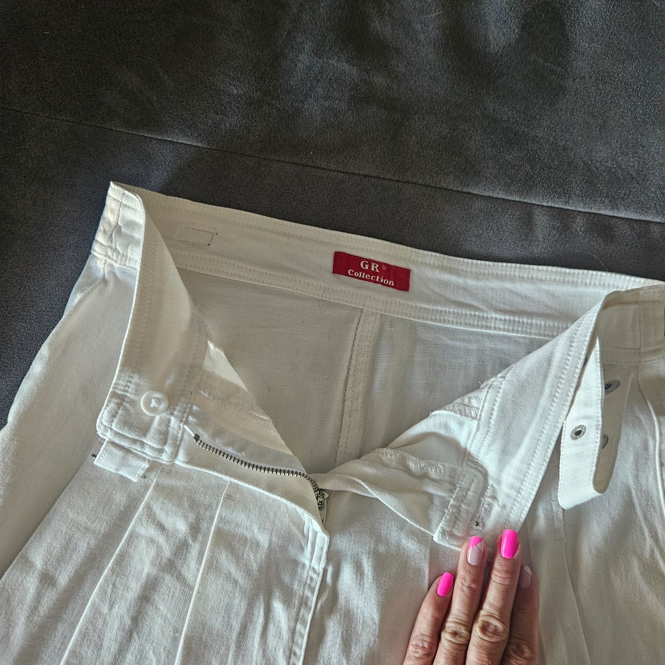 Gonne: Mini jupe blanche t. 38 M – Usato da Verbier venduto da gab_2klq 1
