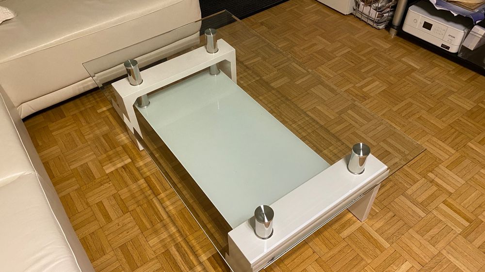 Christopher Knight Home Couchtisch Aus Glas – Transparent, 55 X 100 X 35 Cm