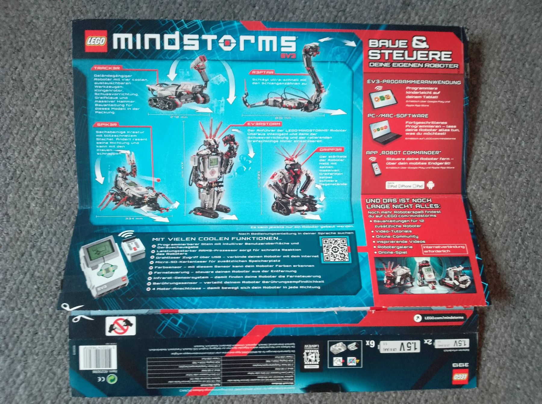Lego Kit di costruzioni: Lego Mindstorms EV3.Gebraucht.Top Zustand.Ovp.Bauplan – Usato da Gelterkinden venduto da Mod_g9fb 6