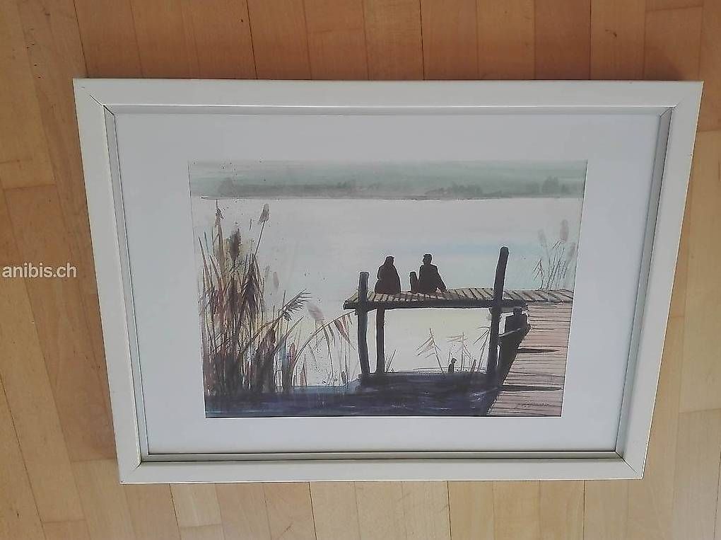 Gemälde: Acryl auf Papier, signiert, 1999 – Gebraucht aus Zürich von axolottchen 3