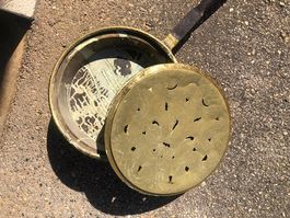 Ancienne bassinoire chaufferette chauffe lit
