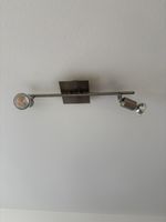 Deckenlampe Strahler 2er Spots Metall gebürstet, gut erhalte