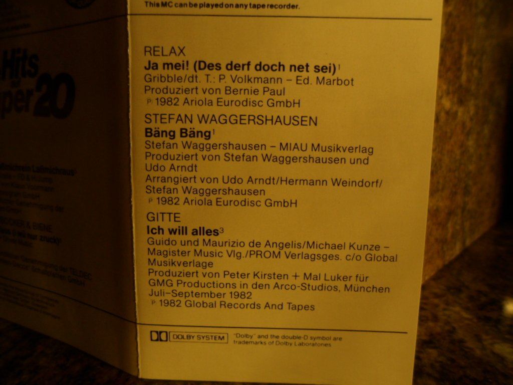 Musicassette: Deutsche Hits auf SUPER 20 – Usato da Langnau i. E. venduto da gf2_29jt 2